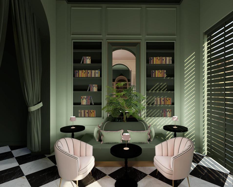 Hotel La Gemma Флоренция Экстерьер фото The Library